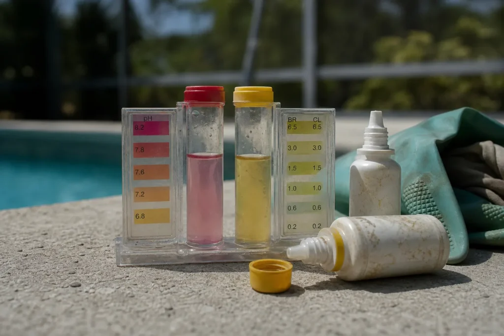 Professional pool inspection and water testing for homeowners in The Villages Florida